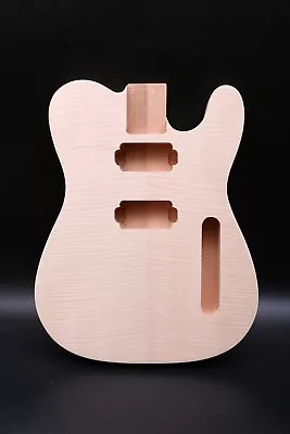 Guitar Body Mahogany DIY Electric Guitar Replacement TELE Style HH Unfinished • £84
