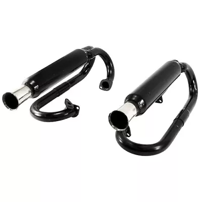 EMPI Dual Exhaust For Single Carb Raw Steel Dunebuggy & VW • $217.99