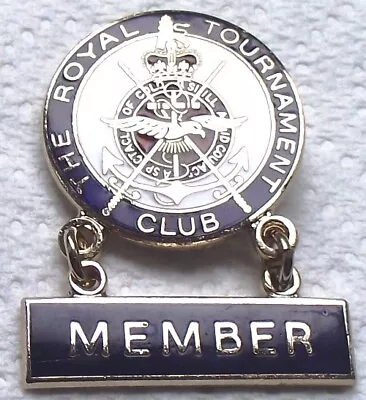 Military -The Royal Tournament Club  Member  Enamel Badge • £1