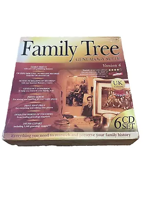 GSP Family Tree Genealogy Suite Version 4 6cd Set New Sealed • £8.99