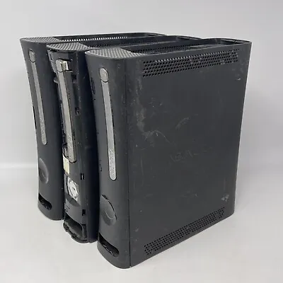 $59.99 • Buy Lot Of 3 Broken Microsoft Xbox 360 Elite Jasper HDMI Black Consoles Parts/Repair