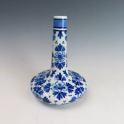 Royal Delft De Porceleyne Fles Teardrop Bud Vase 3 1/2  #8087 Original Label • $24.95