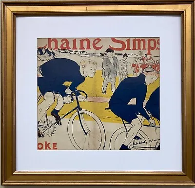 Toulouse-Lautrec  La Chaine Simpson Poste - Detail  NEW Custom Framed Museum Art • $89.99