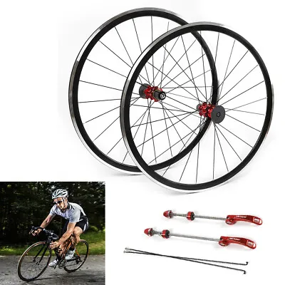 700C Ultralight Road Bicycle Bike Wheel Front Rear Wheelset Brake C/V 7-11 Speed • $108