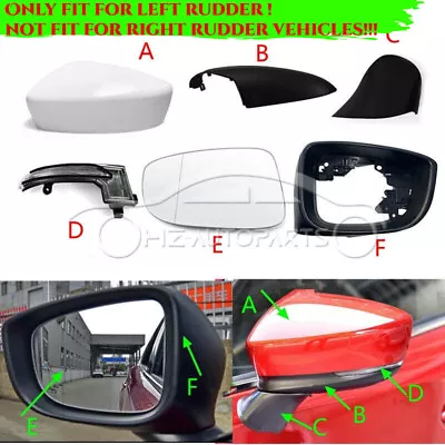 Car Side Mirror Cover Frame Heated Lens Lower Base Cap Light For Mazda 6 2018-21 • $15.30