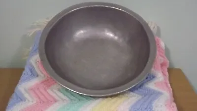 Pewter Bowl-Vintage 9 1/2 In Across 2 3/4 In High - Only Mark Is B On Bottom • $9.99