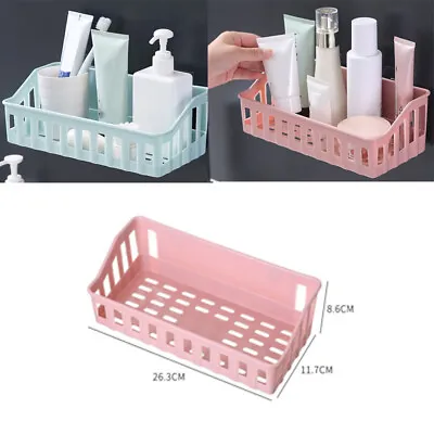 Bathroom Storage Basket Holder Shelf Shower Shampoo Caddy Suction Cup Kitchen • $14.43