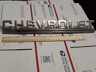 Vintage Metal Emblem Chevrolet #14052253 14  Long Lot 23-53-A • $25