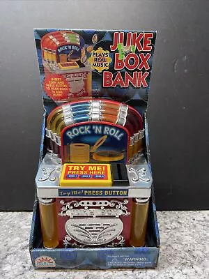 Vintage 1996 Funrise Juke Box Coin Bank Rock N Roll Memorabilia Please Read! • $25.60