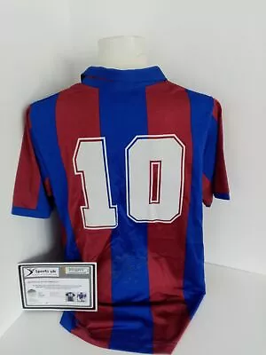 FC Barcelona Repro Jersey Diego Maradona Signed Autograph Argentina L • $1543.47