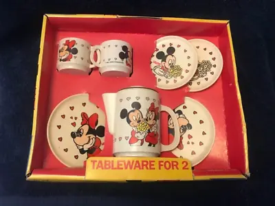 Mcm Mickey Mouse Tableware For2 Walt Disney Hg Tea Set Cartoon Icon Nib New Old • $35.79