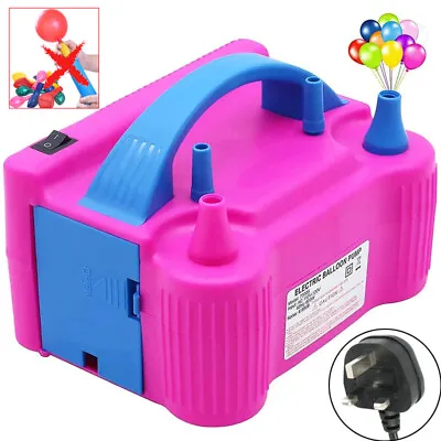 £10.38 • Buy Portable Electric Balloon Inflating Air Pump AC 600W Inflate Party Balloons Wall