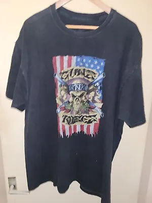 Guns N Roses T Shirt Size XXL 2005 Hanes Rock Metal Distressed Sleaze Glam • £29.99