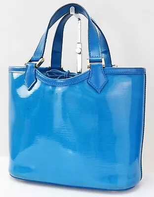 Authentic LOUIS VUITTON Blue And Clear Plastic Handbag Purse #52747 • $395.10