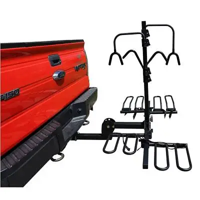 4 Bike Bicycle Platform Car Carrier Rack Foldable Hitch Mount For 2“ Receivers • $304.75