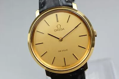 【 Exc+5 】 Vintage OMEGA DeVille Cal 625 Gold Hand Winding Men's Watch From... • $797.08