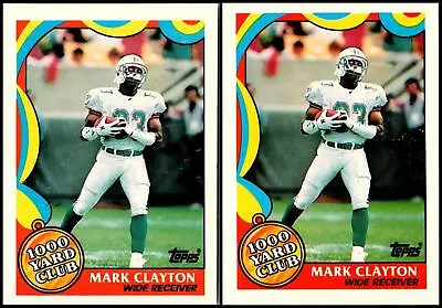 (2) 1989 Topps Mark Clayton  Lot • $3.49