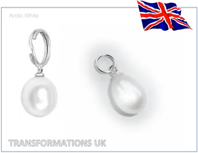 Pearl Charm Pendant - Genuine Freshwater - 925 Sterling Silver - Colour Options • £2.99