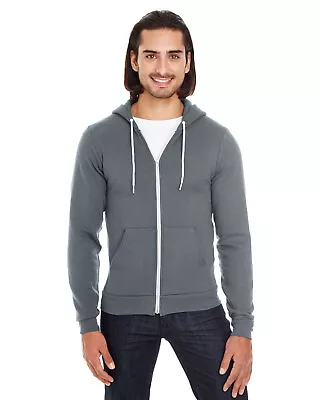 American Apparel Flex Fleece USA Made Zip Hoodie F497 • $28.16