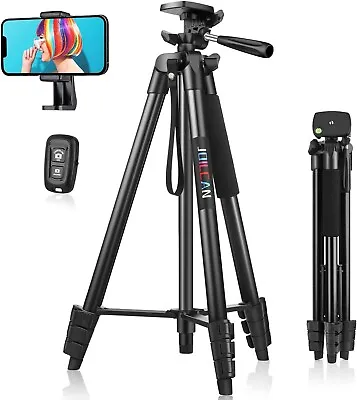 JOILCAN Phone Tripod For IPhone 63inch/161cm Aluminum Extendable Mobile Phone UK • £18.89