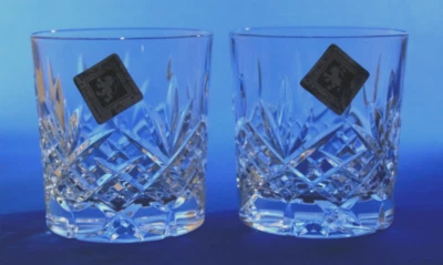£32 • Buy Edinburgh Crystal - Balmoral -  Set Of 2  -  3  Whisky Tumblers / Glasses