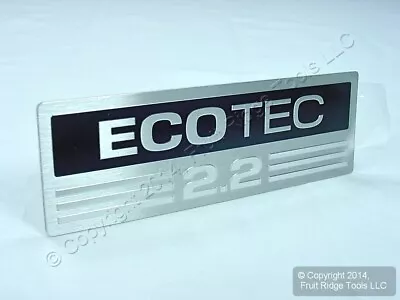 OEM ECOTEC 2.2 Aluminum Nameplate Engine Block Intake Manifold Emblem Decal • $7.59