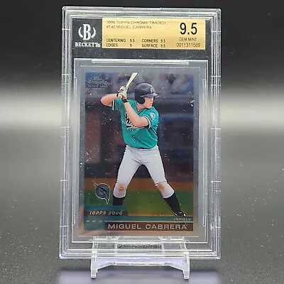 2000 Topps Traded #t40 Miguel Cabrera  Bgs 9.5 Gem Mint Rc Rookie • $525