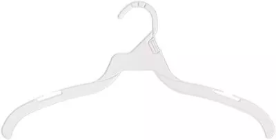 Plastic Dress Hangers Clothes 250 White 16  Retail Dresses Shirt Sloped T-Shirts • $72.99