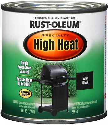 High Temp-237ml High Heat Resistant Satin Black Paint-Au • $50.82