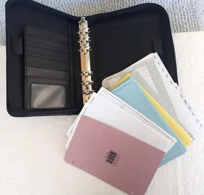 Franklin Covey ~ Gray Nylon ~ Compact Planner Binder ~ 1 -Rings ~ Snap ~ PERFECT • $30