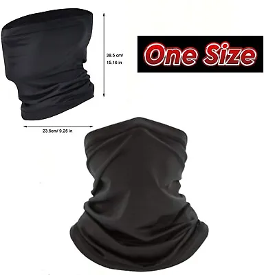 Neck Gaiter Windproof Bandana Balaclava Motorcycle Face Mask Cover Scarf Snood • £3.86