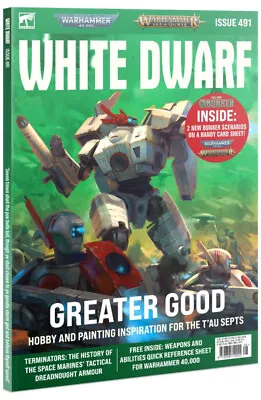 Games Workshop - Warhammer - White Dwarf Magazine Issue 491 (August 2023) NEW • £6.99