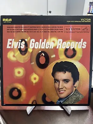 ELVIS PRESLEY-Elvis Golden Records Vinyl LP 1979 Reissue Reprocessed Stereo EX • $8.67