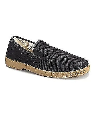 ZIG ZAG Slip-ons Casual Men's Shoes Canvas Black Or Navy Sizes 6.5-13 NEW • $19.99