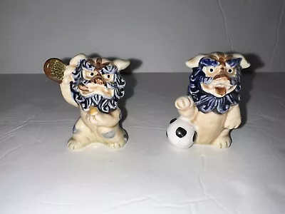 Vintage Ceramic Okinawa Dragon Set Soccer Ping Pong • $39.99