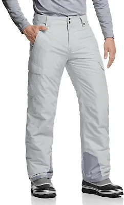 TSLA TESLA US Mens Tan Insulated Snowboard Ski Cargo  Pants Waterproof 3XL New • $50