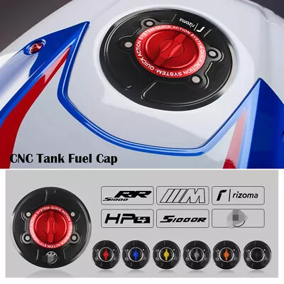 For BMW S1000RR M1000RR S1000R CNC Racing Keyless Fuel Gas Tank Cover Caps Cas • $43.69