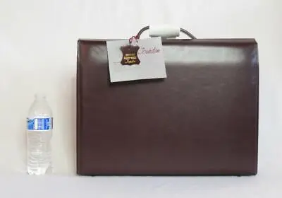 NIB Jourdan Genuine Cow Hide Leather Briefcase W/ Lock • $110.03