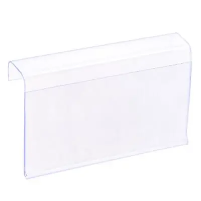 £11.88 • Buy Pack Of 20 Label Name Price Holder L Shape 80x60mm Clear Plastic For Wire Shelf
