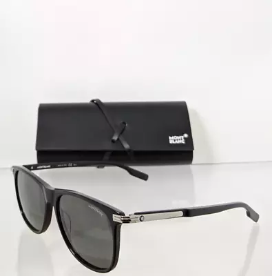 Brand New Authentic Mont Blanc Sunglasses MB 0216 001 56mm Black Frame 0216 • $199.99