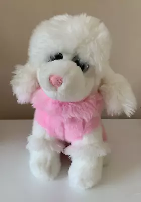 £1.99 • Buy Cream & Pink Poodle Dog Teddy Plush 