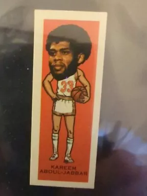 1974 Nabisco Sugar Daddy #25 Kareem Abdul Jabbar Basketball Card Milwaukee Bucks • $245