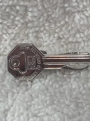 Vintage GM Advertising Dealership Key Shape Tie Clip “Your Key To Greater Value” • $9.99