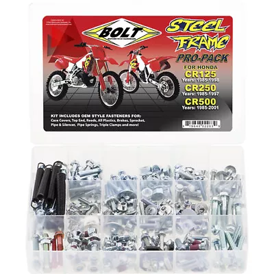 Pro-Pack Nuts & Bolts Kit Honda CR500R 1984 1985 1986 1987 1988 1989 1990 1991 • $149.99