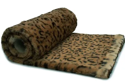 Minkee Hair Shaggy 10 Mm Leopard Print 50 X 155 Cm • £4.19