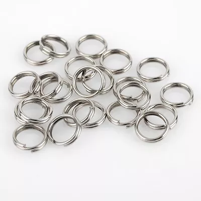 100Pc 4-10mm Metal Round Split Rings Small Double Ring For Jewelry Making DIY • $1.89