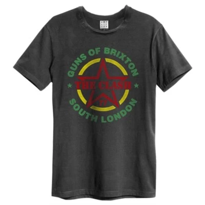 £20.29 • Buy Clash Guns Of Brixton Amplified Vintage Charcoal  T Shirt