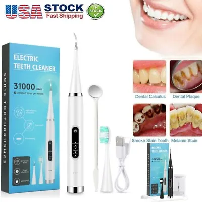 $12.95 • Buy Ultrasonic Dental Calculus Tooth Cleaner Scaler Stain Remove Teeth Whitening Kit