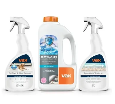 Vax Spot Washing Solution Kit 2.5L For Rugs Upholstery And Carpets Cotton Peony • £12.99