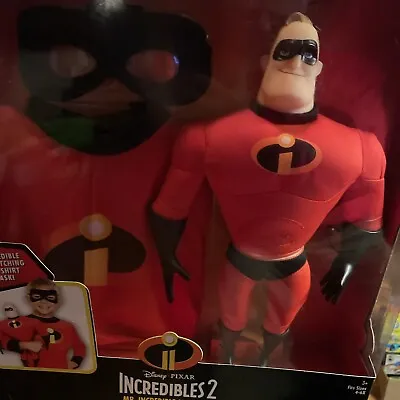 Disney Incredibles 2 Mr Incredible Super Set Costume Shirt Mask & Doll Sz 4~6X • $34.99